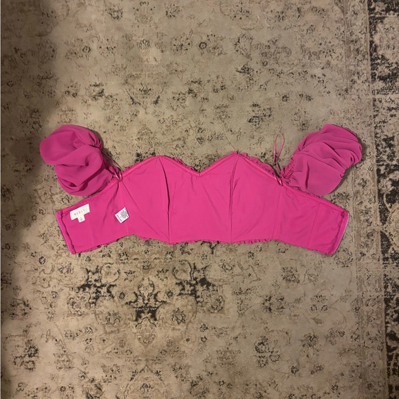 Mable pink off the shoulder top - Picture 3 of 3